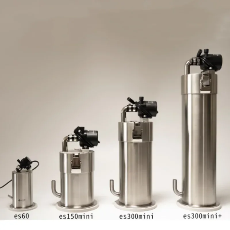 ADA Style Stainless Steel Aquarium Canister Filters Mini Table Top Fish Tank External Filter Barrl with Water Pump 스테인레스 외부여과기
