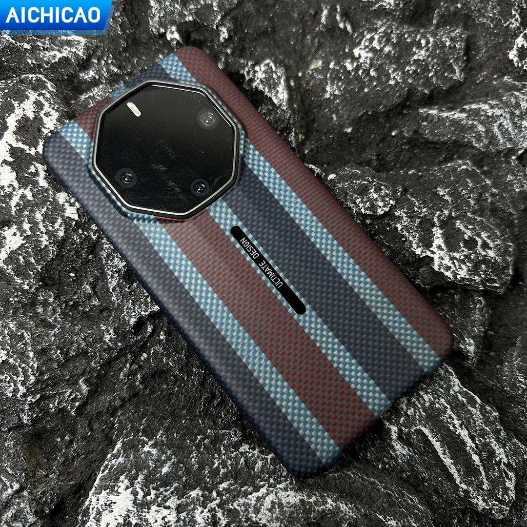 ACC- Real Carbon Fiber Phone Case for Huawei Mate 60RS, Aramid Fiber Anti Drop and Anti Slip Case for Huawei Mate 60RS Shell