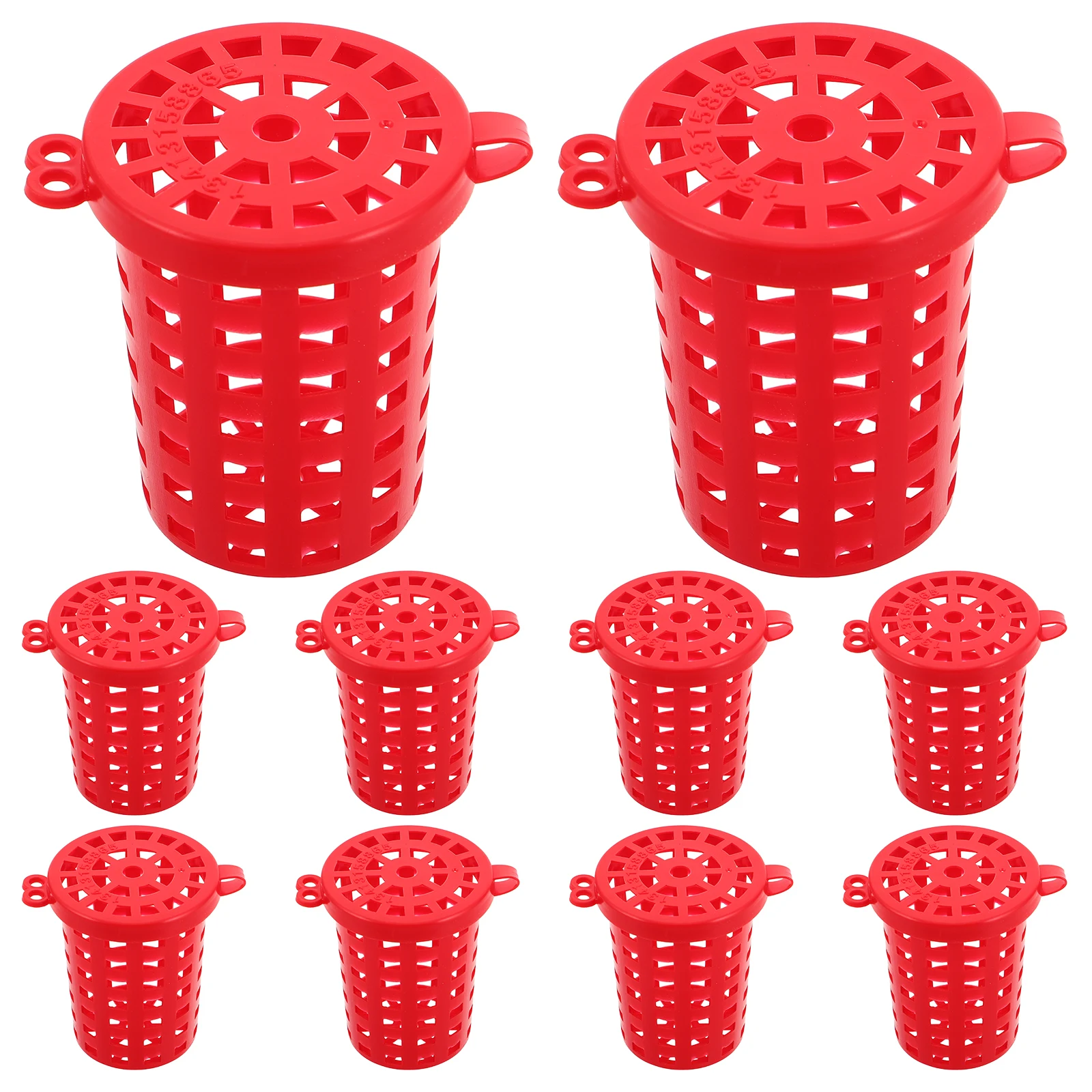 

10Pcs Bait Cage Large Capacity Fishing Bait Bowl Crab Trap Holder Multifunctional Outdoor Fishing Feeder Equipment Supplies