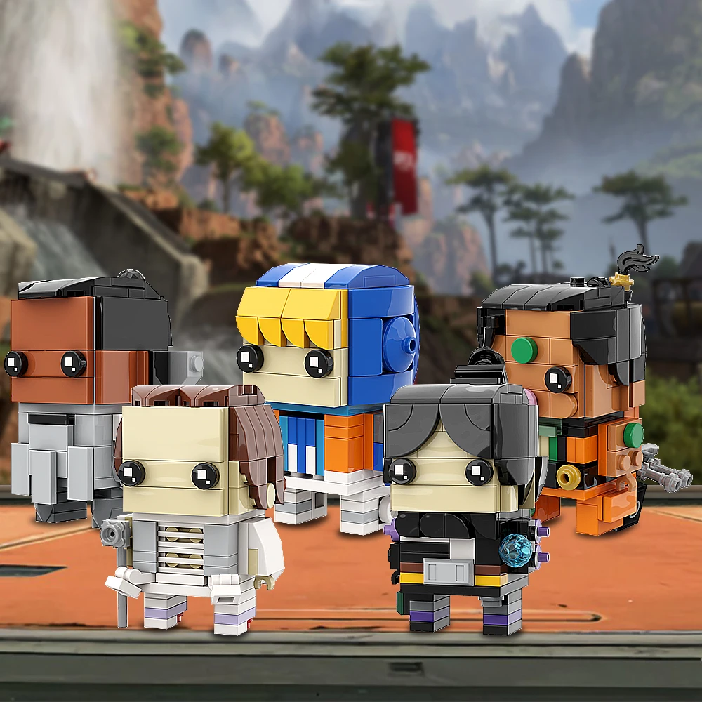 โมเดลแบทเทิลรอยัลเกมฟิกเกอร์ของเล่นผู้ใหญ่ของขวัญเด็ก Moc APEX Legends Loba Rampart wraith brickheadz บล็อกตัวต่อ