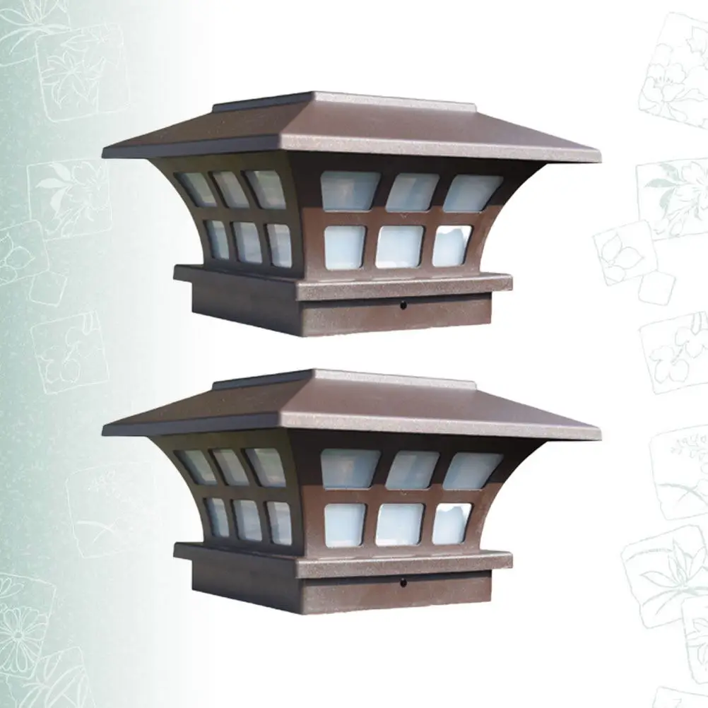 

2 шт. солнечных светильников для наружного освещения забора, водонепроницаемые, светодиодные, для двора