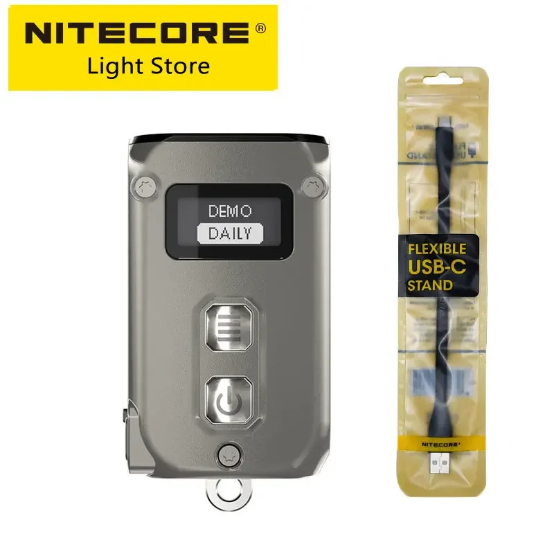 

2024 NITECORE TINI2ss TINI2Ti Intelligent Keychain Light EDC Mini Dual-Core Flashlight USB Rechargeable Titanium Li-ion Battery