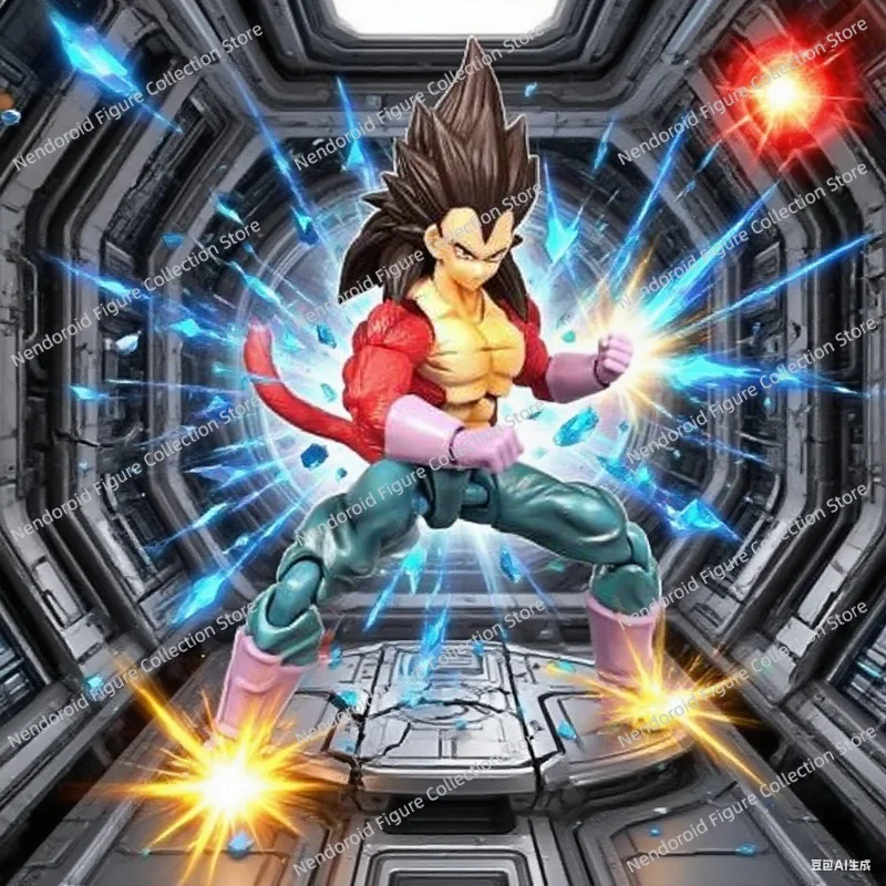 

In Stock Dragon Ball GT Shf Super 4 Super Four Vegeta, Movable Figure Toy, Movable Doll Collection Gift