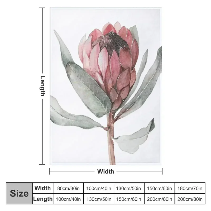 Antique Passion Protea Throw Blanket Custom blankets and throws Bed linens Bed Blankets