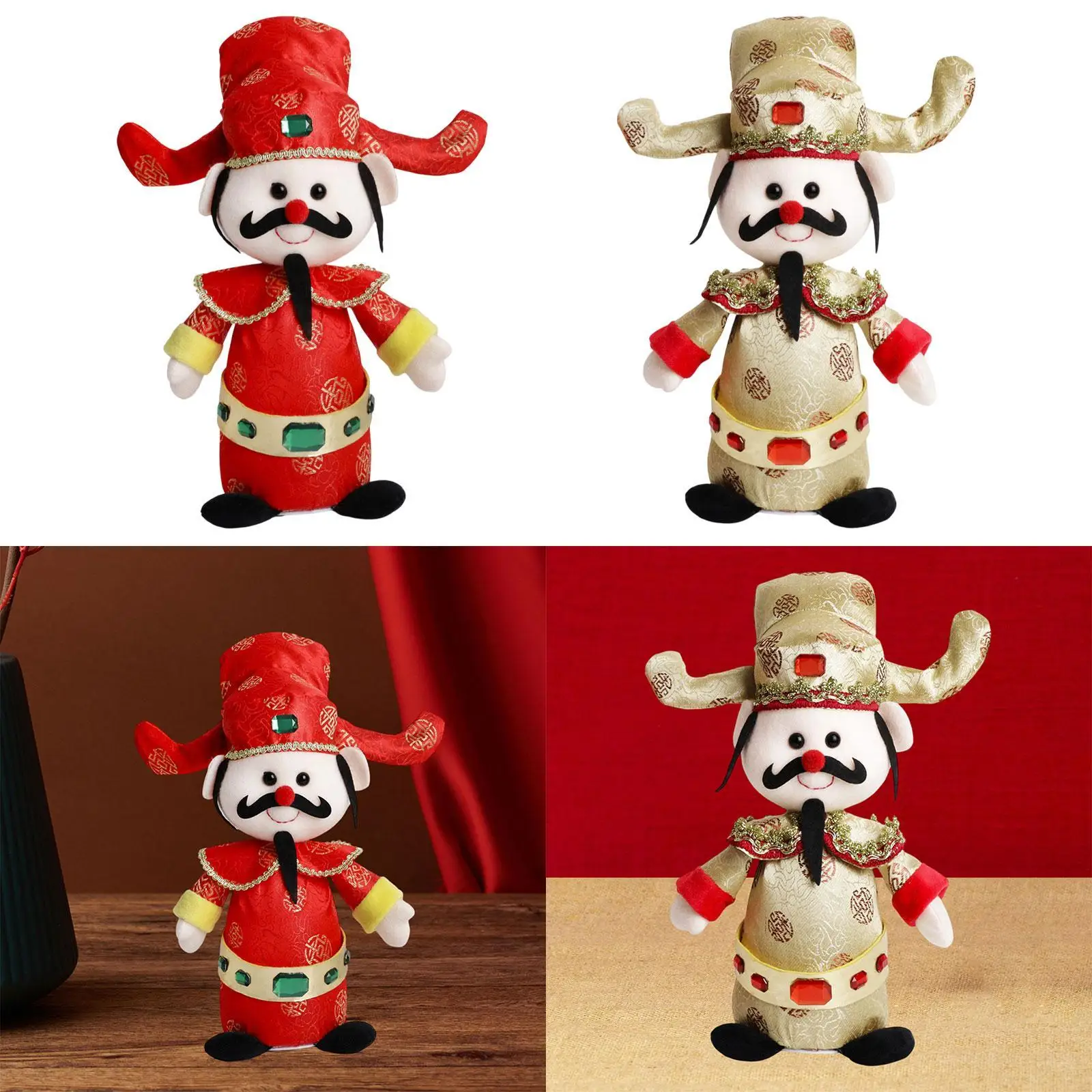 

God of Wealth Doll Spring Festival Supplies Chinese New Year Decoration for Farmhouse