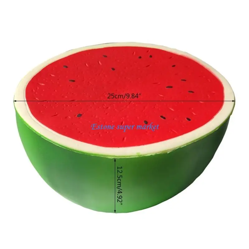 090B 10in Bóp Dưa Hấu Cho Chơi Thực Phẩm Cảm Giác Thông Hơi Đồ Chơi Mới Lạ Trò Chơi Khăm Bịt Miệng Giảm Căng Thẳng Đạo Cụ