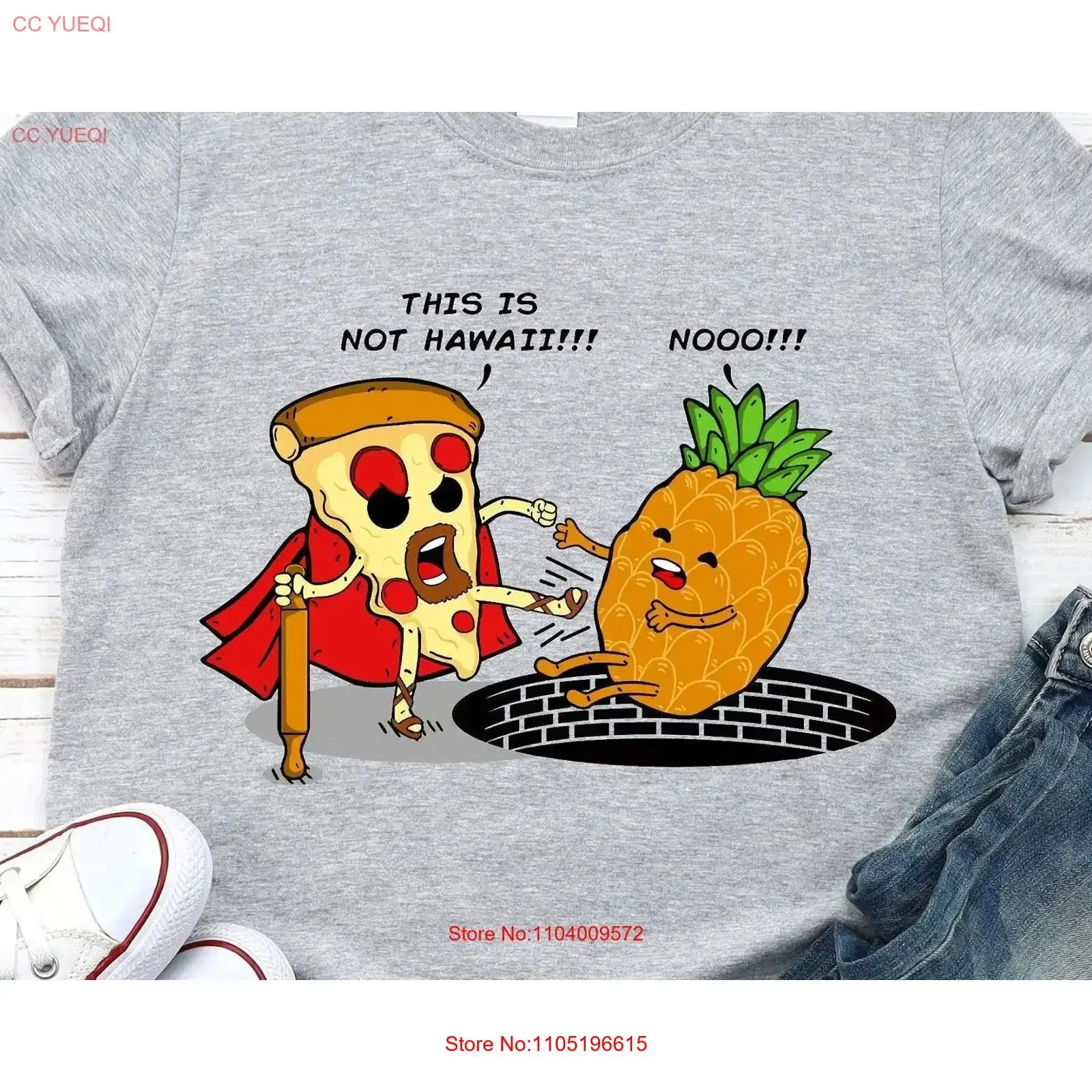 تي شيرت بيتزا الأناناس المتقشف محاكاة ساخرة مضحكة لمحبي الطعام فيلم جديد عتيق مغسول للجنسين رسومات مريحة