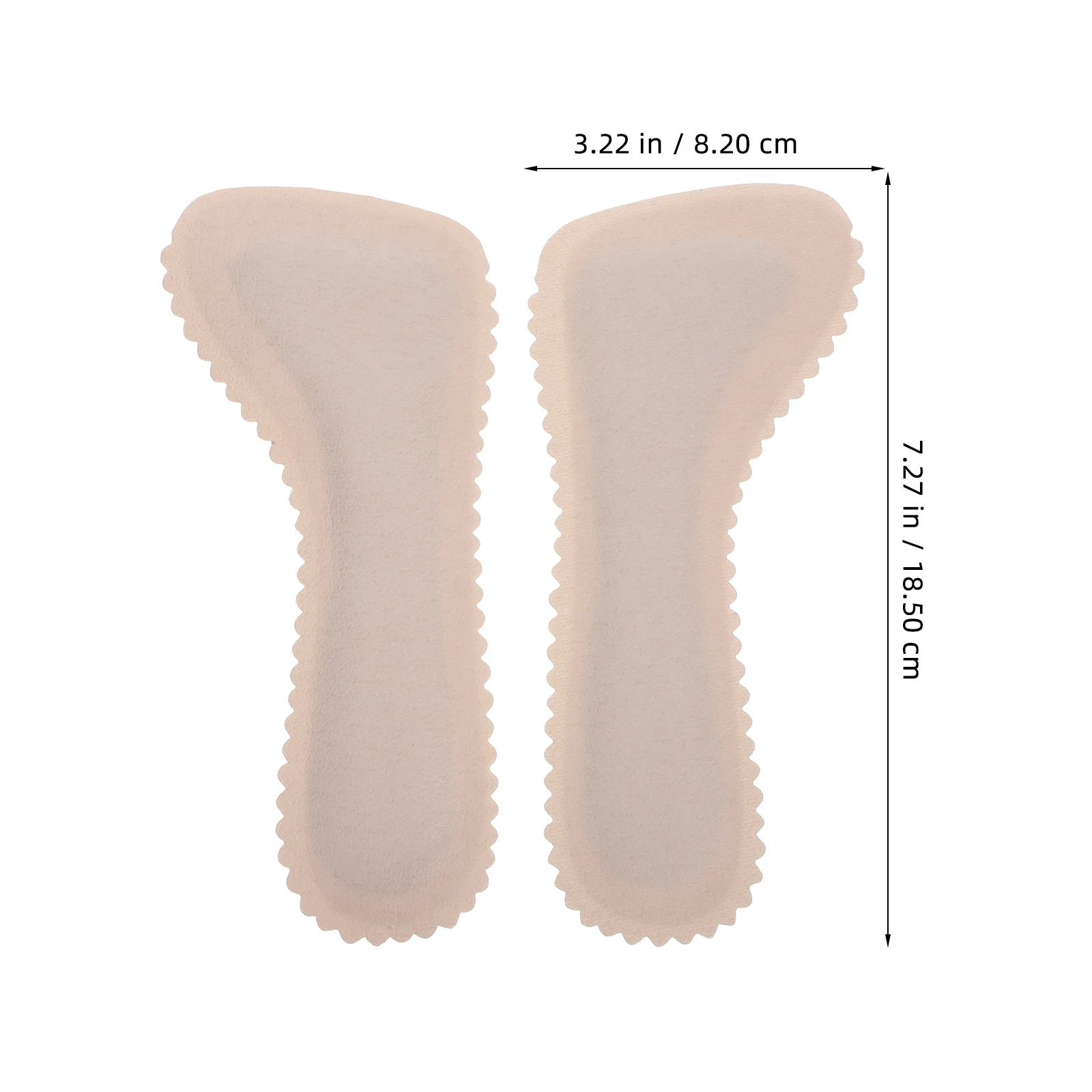 2쌍 코르크 깔창 통기성 미끄럼 방지 자체 접착 신발 쿠션 흡수성 신발 인서트 여성용 샌들 하이힐용