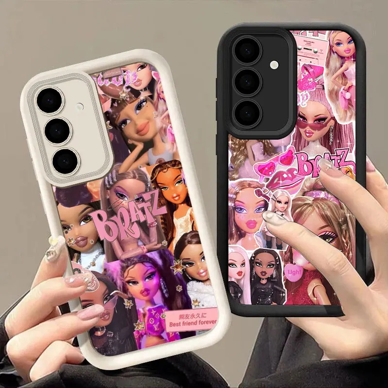 Bratz Doll Cartoon Phone Case for Samsung Galaxy S24 S23 S22 Ultra S20 S21 FE S10 Plus Note 20 S24 Ultra Shockproof Bumper Cover