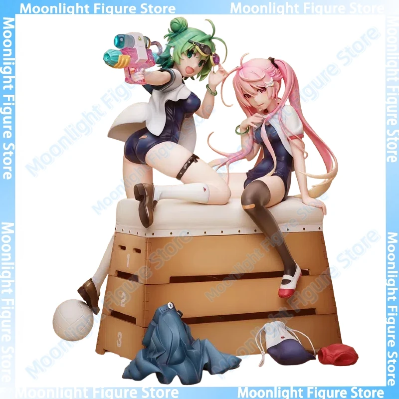 

In Stock Native Midori & Pink Sukumizu 1/6 Sexy Beautiful Girls Anime Action Figure Toy Gift Model Collection