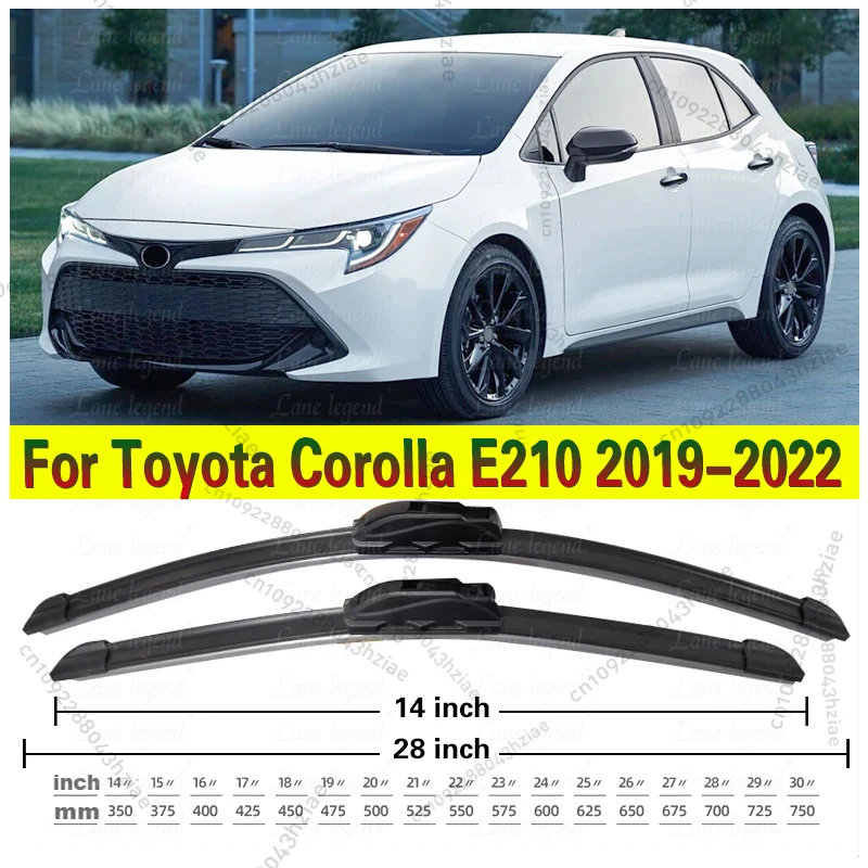 Auto Scheibenwischer Für Toyota Corolla E210 2019-2022 Front Wischer Klingen Pinsel Windschutzscheibe Reinigung Auto Zubehör 2020 2021