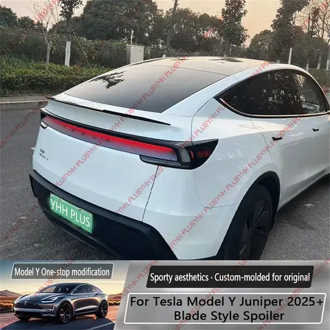 스포일러 ModelY Juniper 2025+ Tesla Model Y 2026 액세서리 뒷 트렁크 윙 디퓨저 자동 외장 부품 수정 HOT