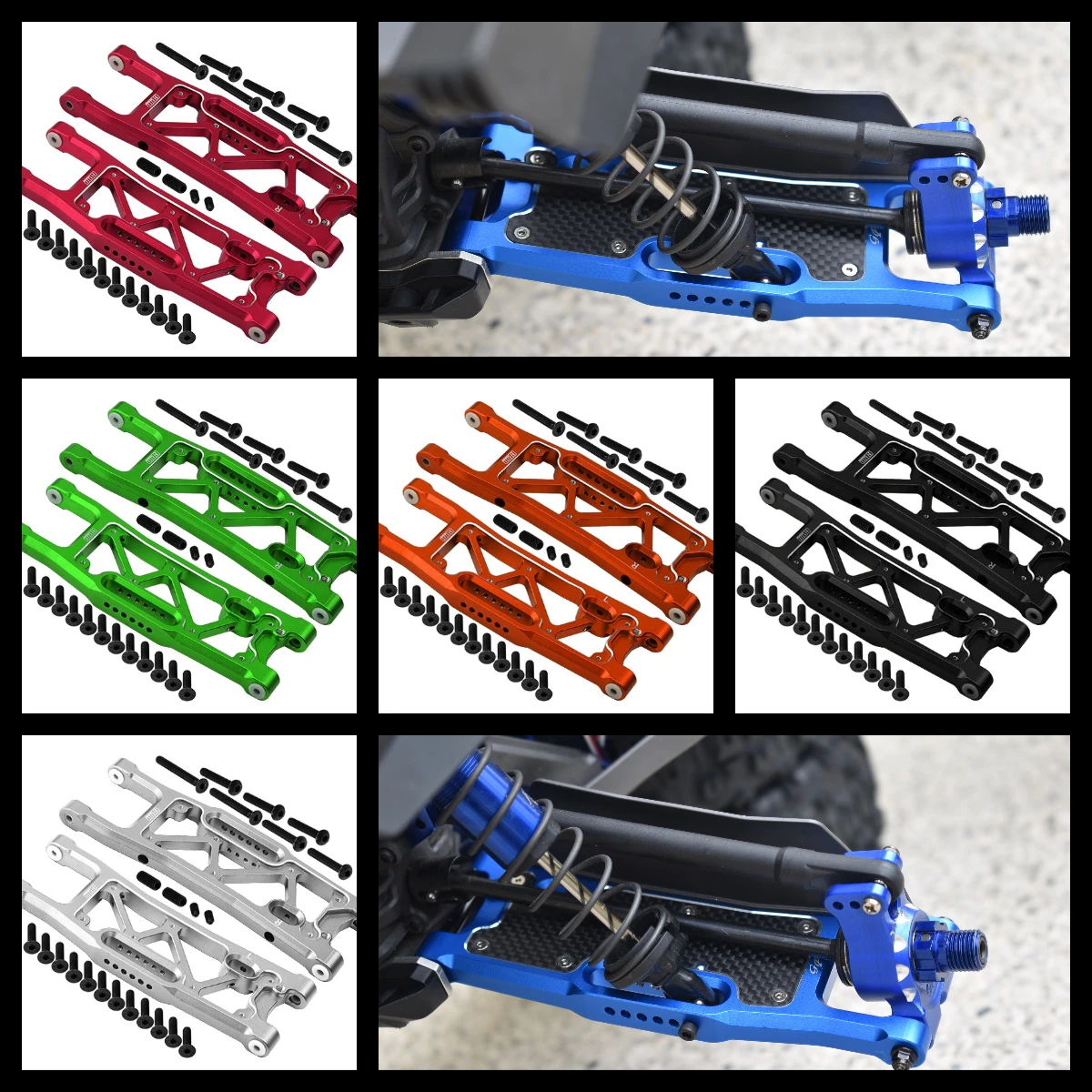 

GPM TRAXXAS 1/8 Sledge Monster Truck 95076-4 For Alloy Rear Lower Arms