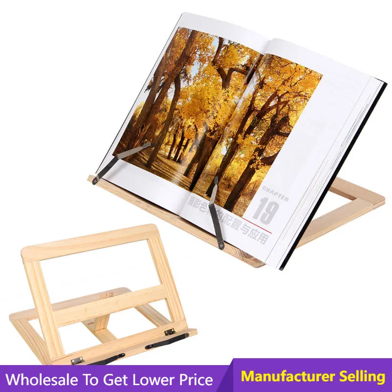 

Wood Table Drawing Easel Stationery Wooden Frame Reading Bookshelf Bracket Book Reading Bookend Tablet PC Support Music Stand