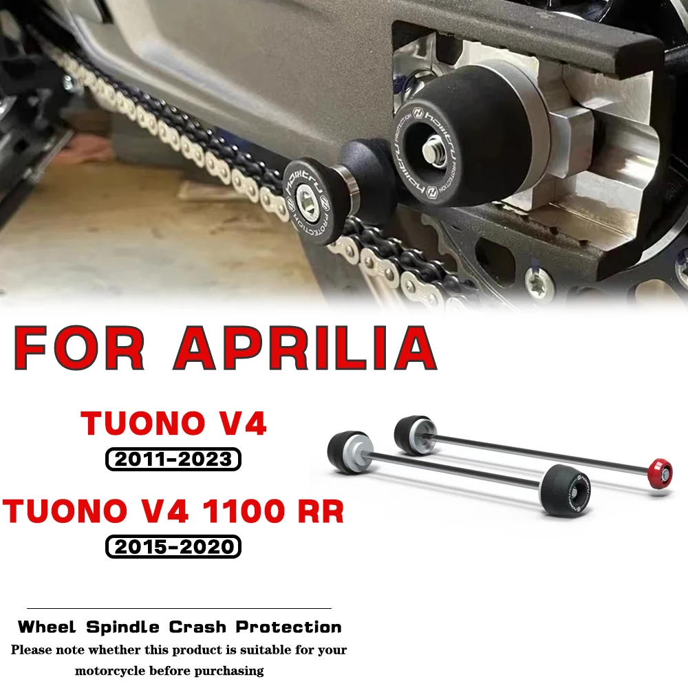 

For APRILIA Tuono V4 / 1100 RR / Factory 2011 2012 2013-2023 Motorcycle Accessories Front Rear Wheel Spindle Crash Protection