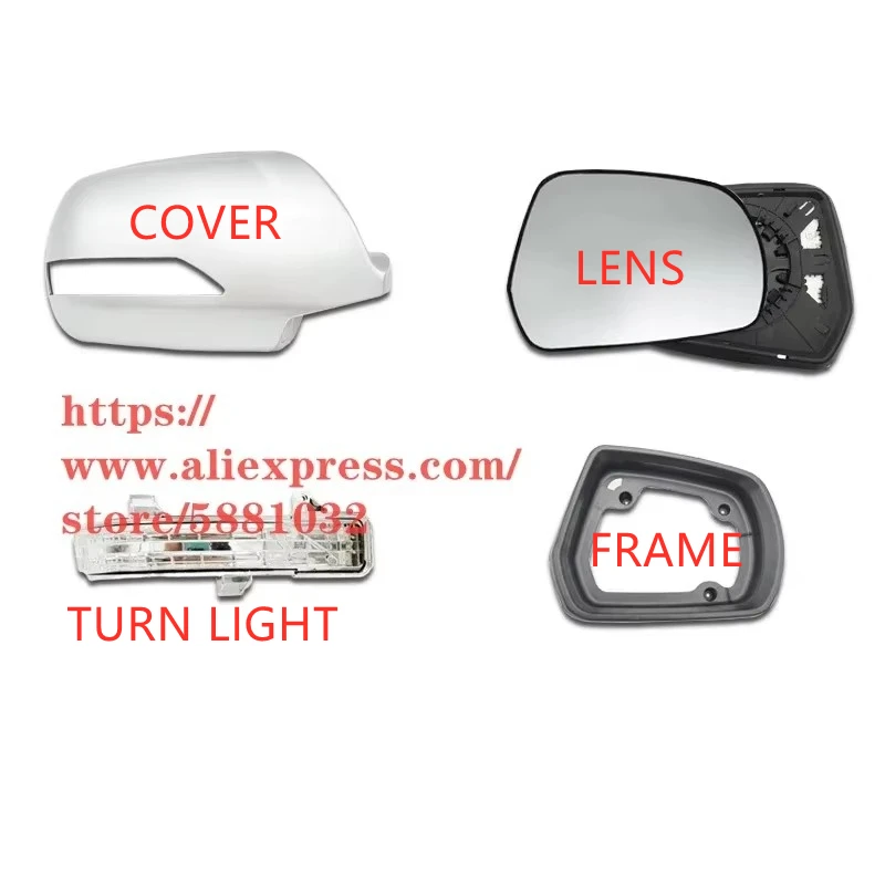 Rearview Mirror Cover/Frame/Lens/Turn Light for Great Wall Wingle 6 Pickup/STEED 6