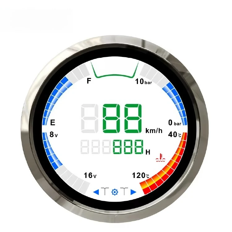 KUS Customizable Alarm Gauge 3inch Multifunctional LCD Instrument TFT Gauge for for Marine Yacht 2
