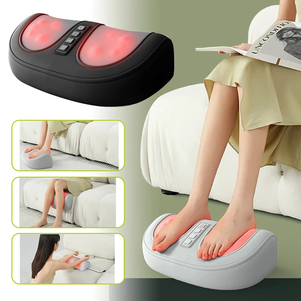 

Electric Foot Massager Deep Muscles Relaxation Compression Massager with Shiatsu Elderly Cold Legs Warm Knee Joint Leg Warmers