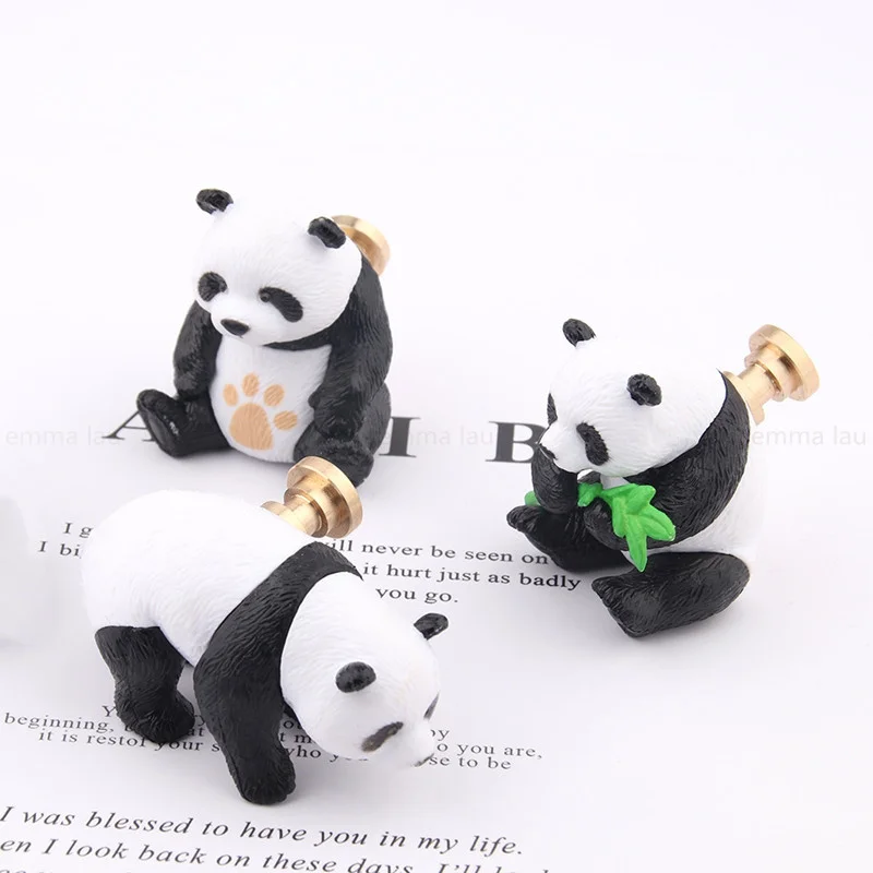 Carton Panda Cat Shape Handle Door Knobs Brass Base Handles for Cabinet Kitchen Cupboard Wardrobe Closet Drawer Pulls