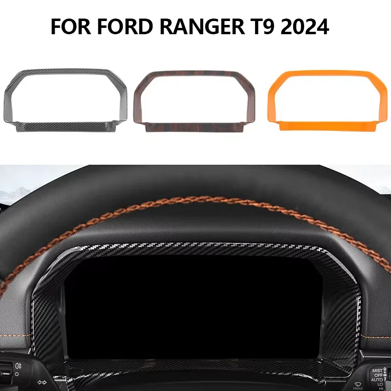 

For Ford Ranger Wildtrak T9 2023 2024 2025 Car Center Console Dashboard Frame Decorative Cover Trim Kits Car-styling Accessories