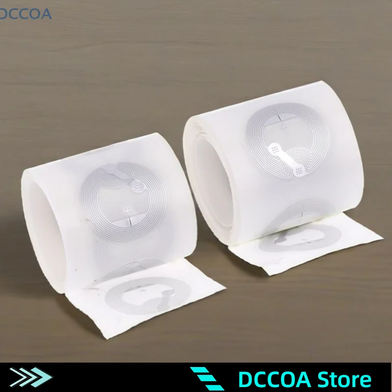 50/100Pcs แท็ก NFC Nfc215 ชิปป้ายสติกเกอร์ RFID อิเล็กทรอนิกส์ป้ายสติกเกอร์สําหรับ Access Control สมาร์ท Rewritable