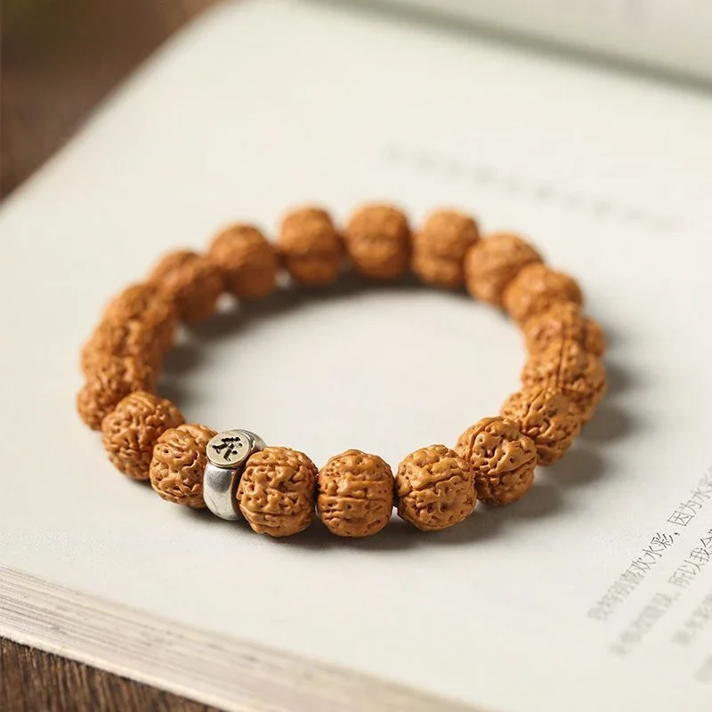 Natural small Vajra Bodhi bracelet natal Buddha antique men's and women's bracelets play with Buddha beads jewelry