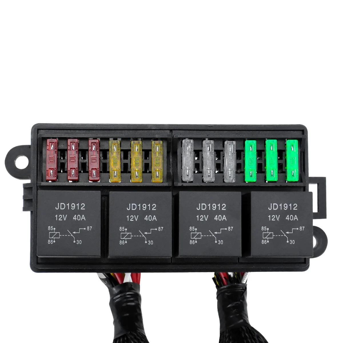 1 Set Car 12 Way 4 Switch Waterproof Fuse Box Pre Wired FOR Vehicle Boat Motorcycle With Interior Parts
