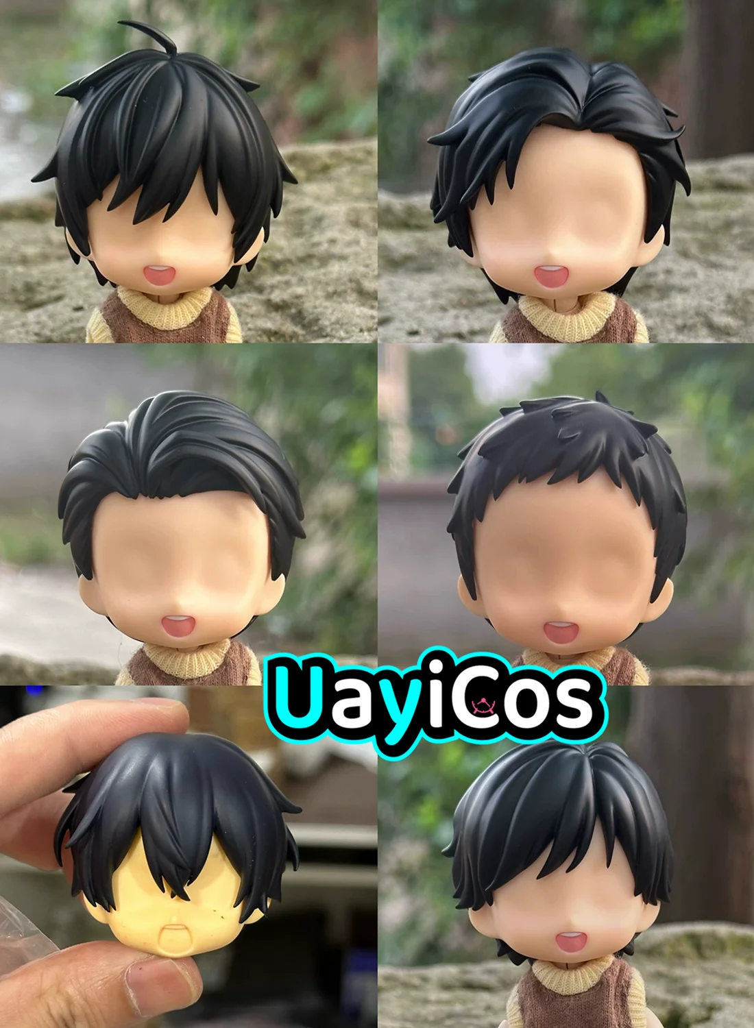

In Stock Head Shell Handmade OB11OB22 Detachable Hair Shell Model GSC BJD Doll Accessories Game Anime Figure Toy For Kids Gift