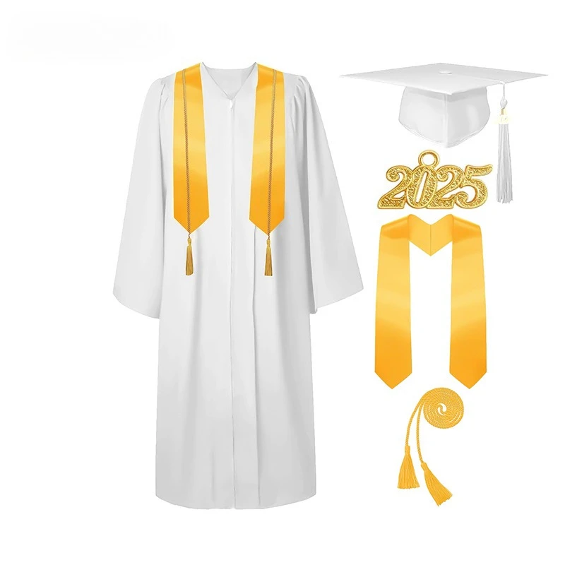 2025 European and American New Bachelor's Uniform College Graduation Robe Graduation Ceremony Set