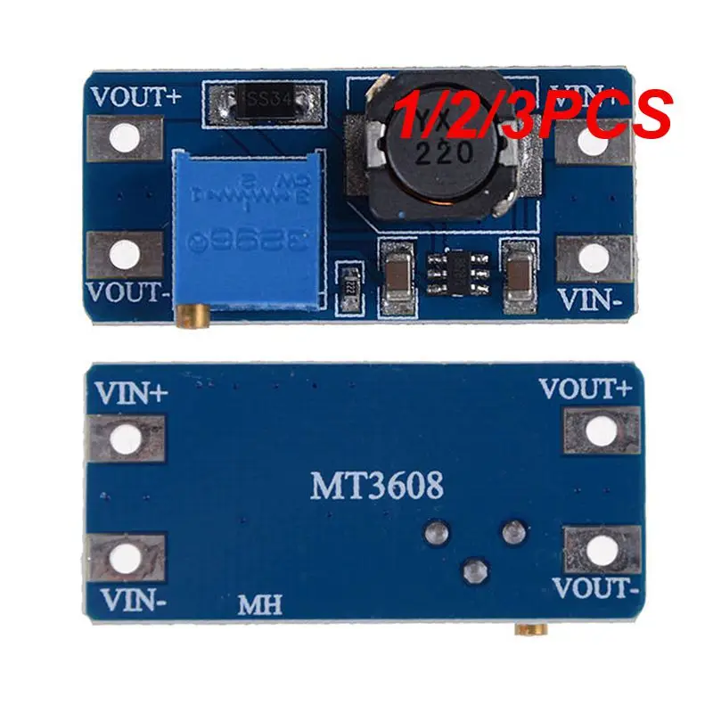 MT3608 DC-DC Boost Module 2A Boost Power Supply Board Step Up Converter Booster Input 3V/5V To 5V/9V/12V/24V Adjustable