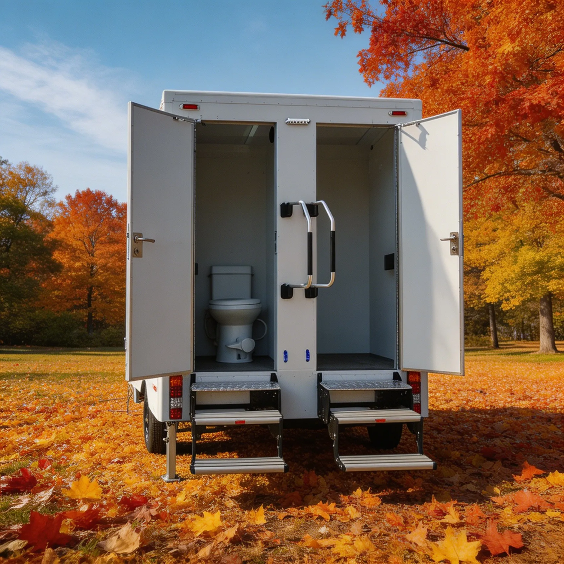 

2026 New Camping Toilet Portable Toilet Trailer with Large Capacity Waste Water Tank for Outdoor Camping