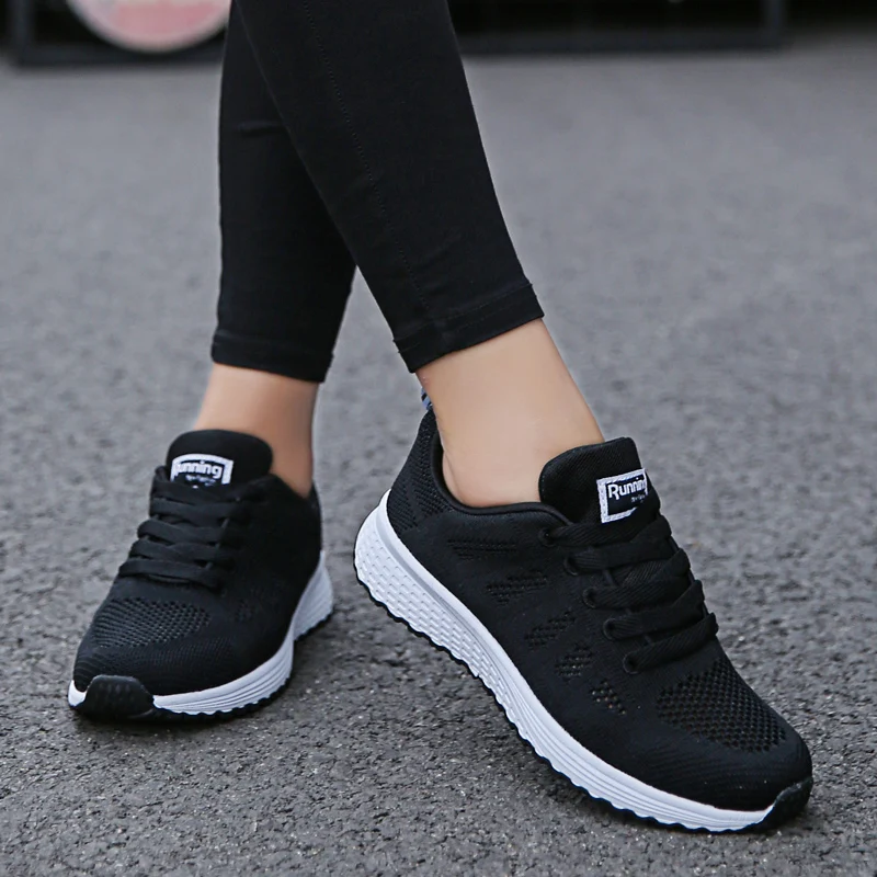 Men Women Walking Shoes Breathable Casual Womale Sneakers Female Trainers Zapatillas Mujer Hombre Size 35-44