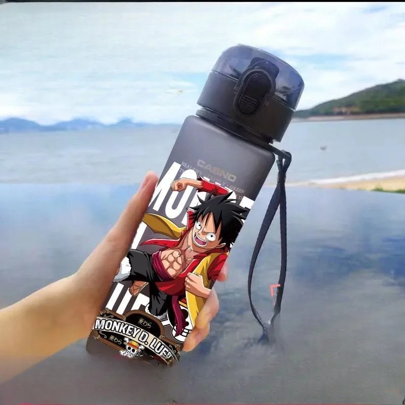 One Piece Monkey·D. Luffy periferia dos desenhos animados copo de água bonito esportes masculinos e femininos fitness chaleira de grande capacidade presentes do estudante