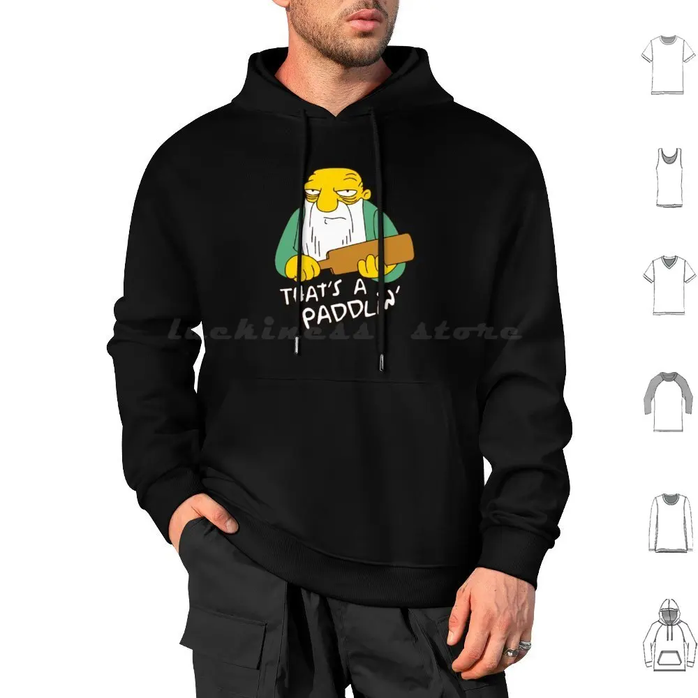 That'S A Paddlin' Hoodies Long Sleeve Jasper Paddlin The Funny Paddling Thats A Paddlin Paddle 90S Nostalgia Meme Tv