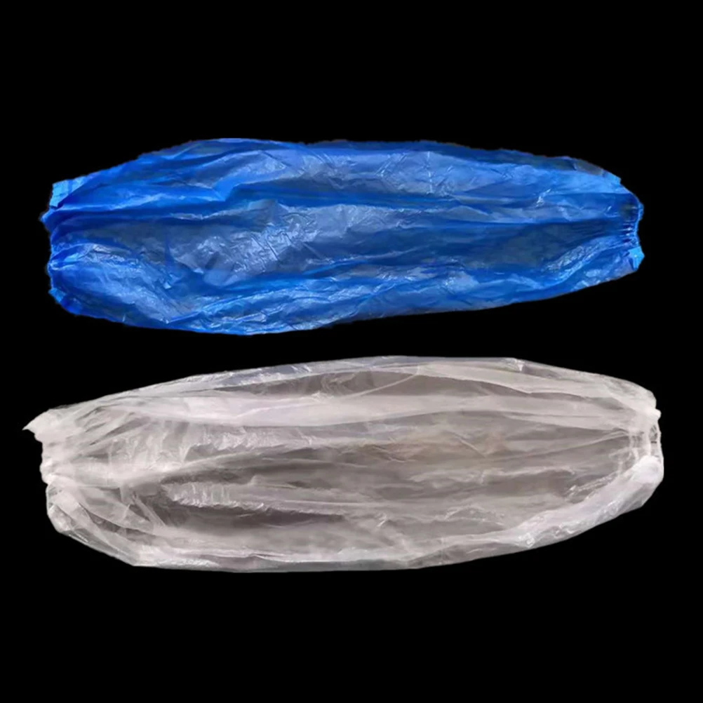 

100 Pcs Waterproof Sleeve PE Material Cleaning Sleeves Kitchen Arm One-time Use Oilproof Air Permeable