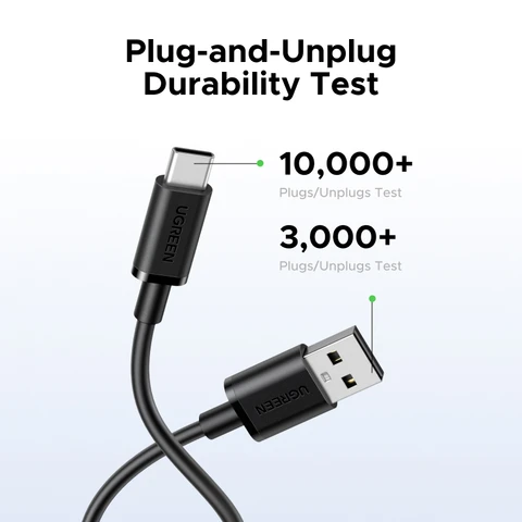 UGREEN USB C кабель Тип C кабель для iPhone 15 Samsung S23 Xiaomi 11 Pro USB C кабель для зарядки данных USB 3A Быстрая зарядка USB кабель — изображение продукта