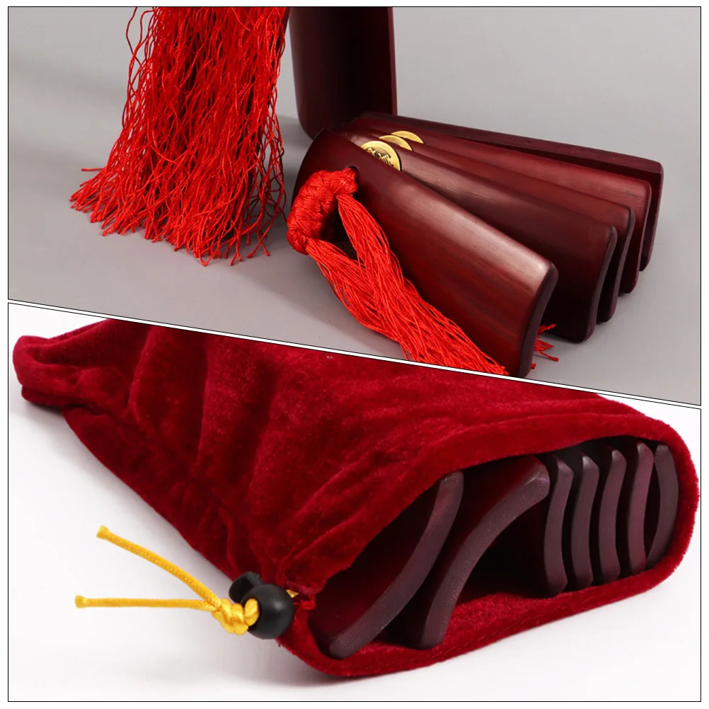 

1Pair Bamboo Chinese Allegros Clappers Traditional Kuaiban Hand Clappers Durable Bamboo Castanet Instrument for Performance