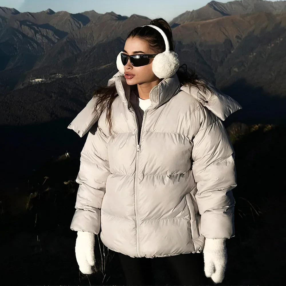 Women Light Luxury Climb Mountains Pike Cotton Jacket -15℃-0℃ Winter New Woman Trendy Loose Thick Warm Comfortable Casual Jacket