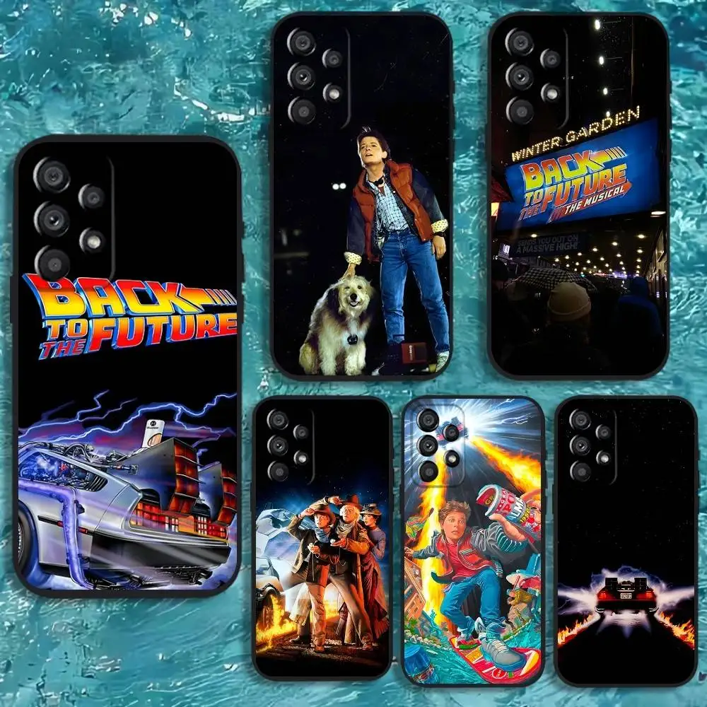 

Movie Back To The Future Phone Case For Samsung Galaxy A20,A21s,A22,A31,A32,A52,A53,A72,73,A80 Soft Black Cover