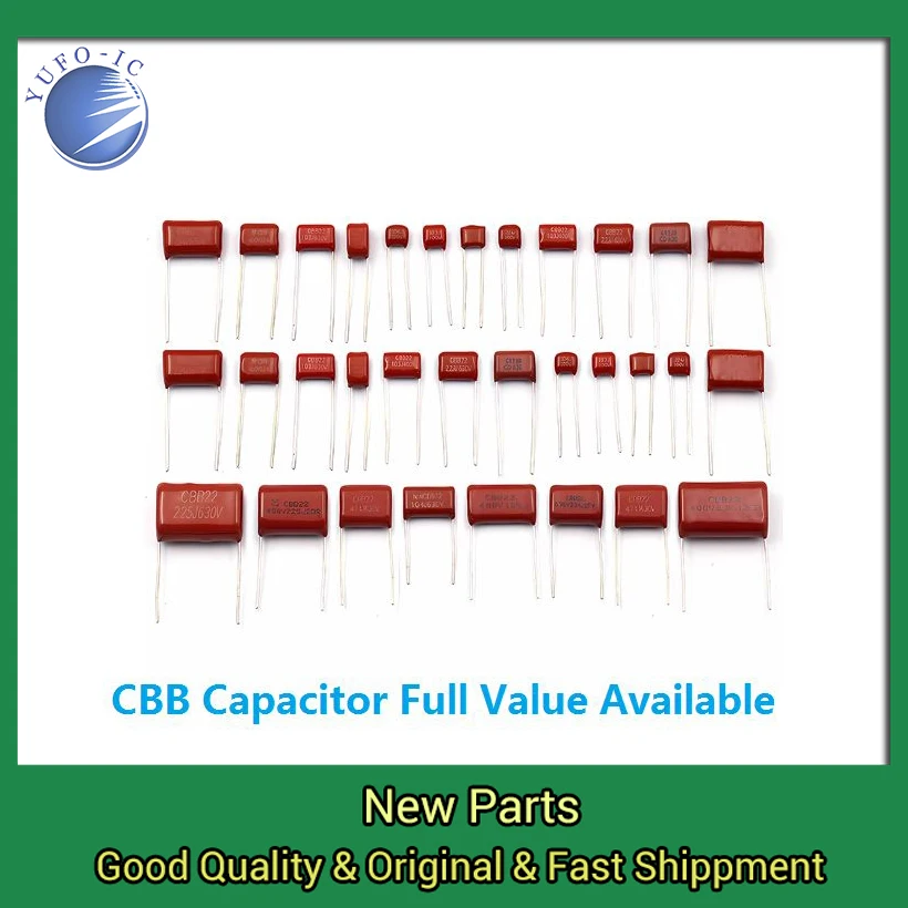 10pcs 474J 105J 335K 106K 101J 471J 102J 152J 222J 332J 472J 682J NF UF CBB 100V 103J 223J 333J 393J 473J 683J 104J 224J 394J