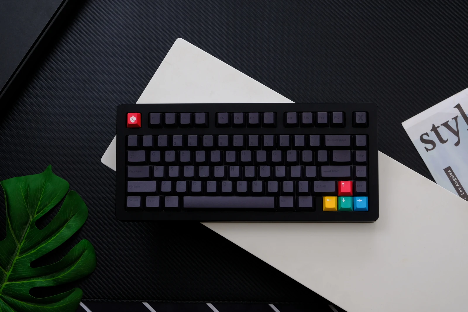 Custom keycaps GMK Minimalist Black Keycaps Cherry Profile PBT DYE-SUB For Keyboard