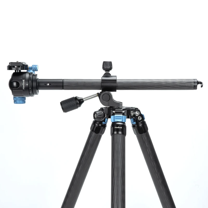 

Manizek TP505 Carbon Fiber Horizontal Overhead Shooting Tripod Kit For DSLR SLR Camera Studio And Outdoor Tripod Stand