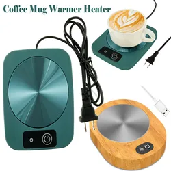 Electric Heater Cup Mug Warmer Coffee Mug Warmer Heater Warm Mat Constant Temperature Coaster For Home Office Christmas Gifts