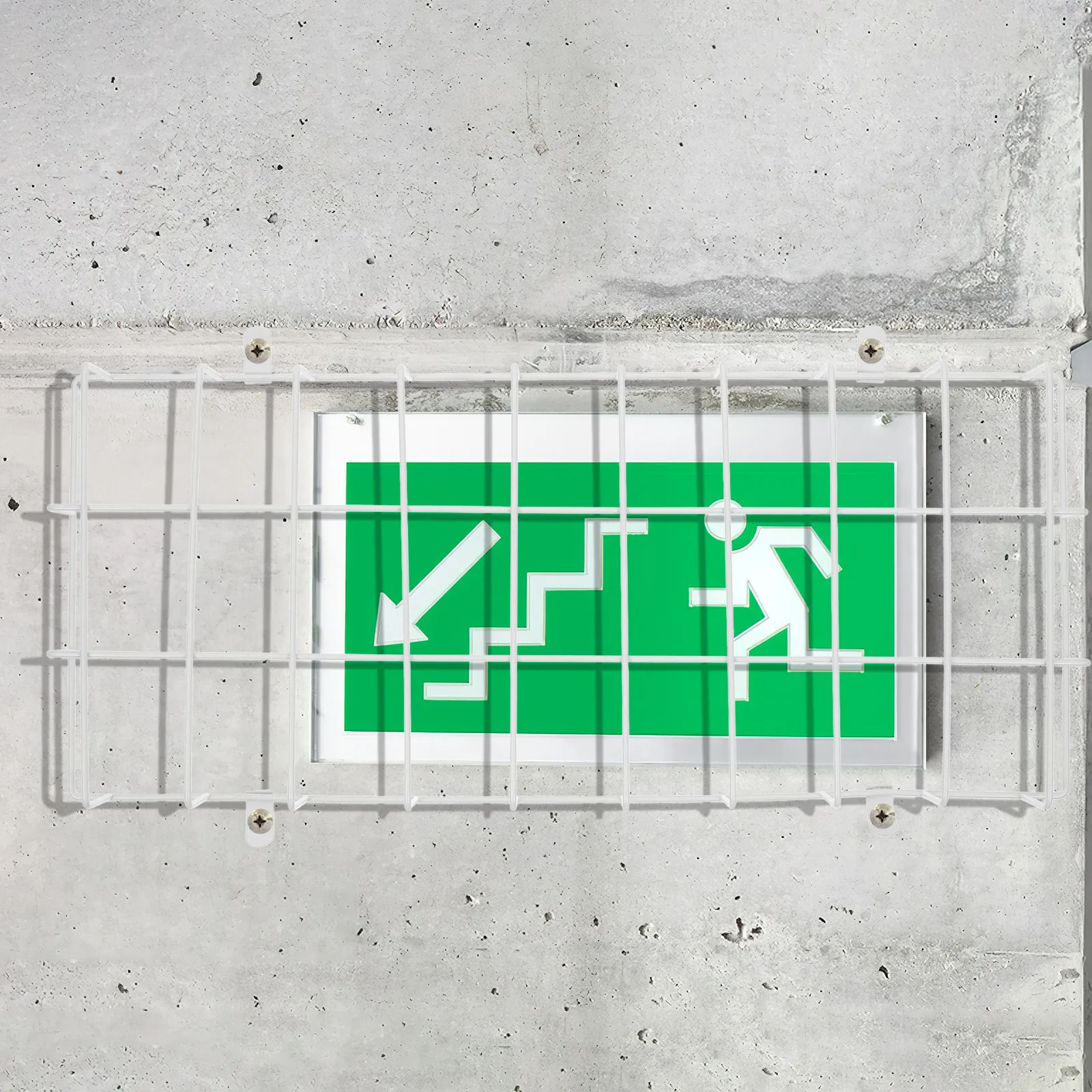 

Exit Sign Cover Heavy Duty Protective Cage for Emergency Light Wire Guard Gym Exit Light Protector Wire Cage Guard for Wall