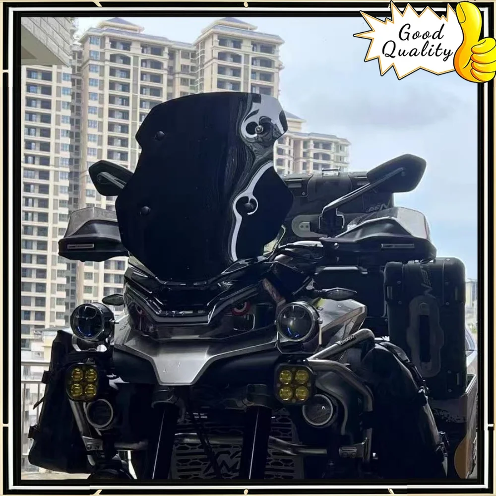 

For CFMOTO 800MT front windshield competitive style thickened windshield modified transparent chest guard accessories