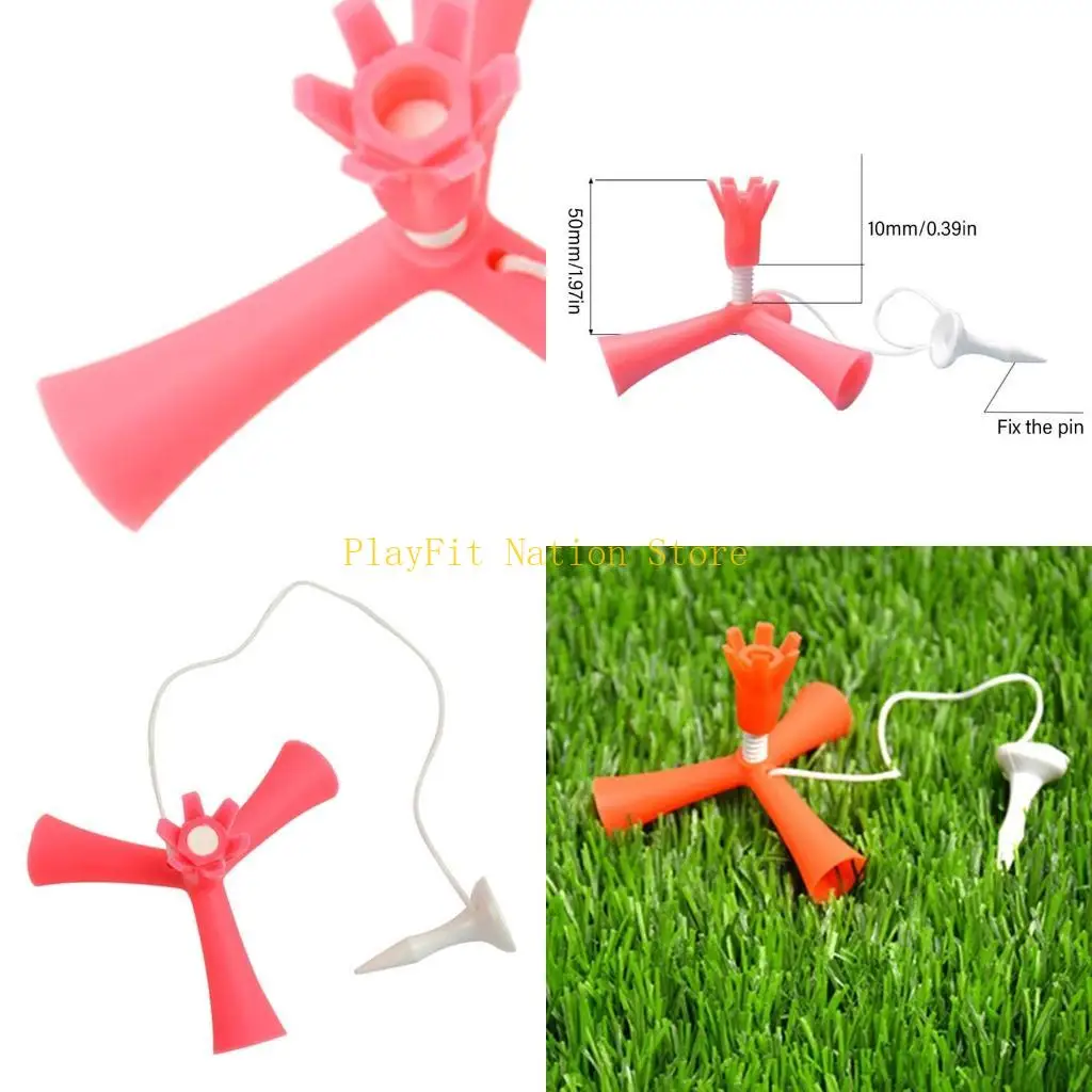 242F TRUPOD TRUPOD GOLFS TEES GOLFS أداة تدريبات التدريب أداة قابلة للتعديل جولف حامل الجولف الدائم ذاتيا المحملات #1