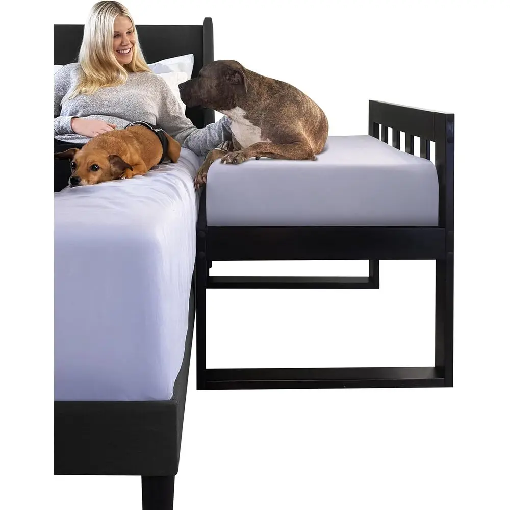 

Orthopedic Gel Memory Foam Dog Bed - Waterproof & Protective Cover, Raised Bassinet with Bolster