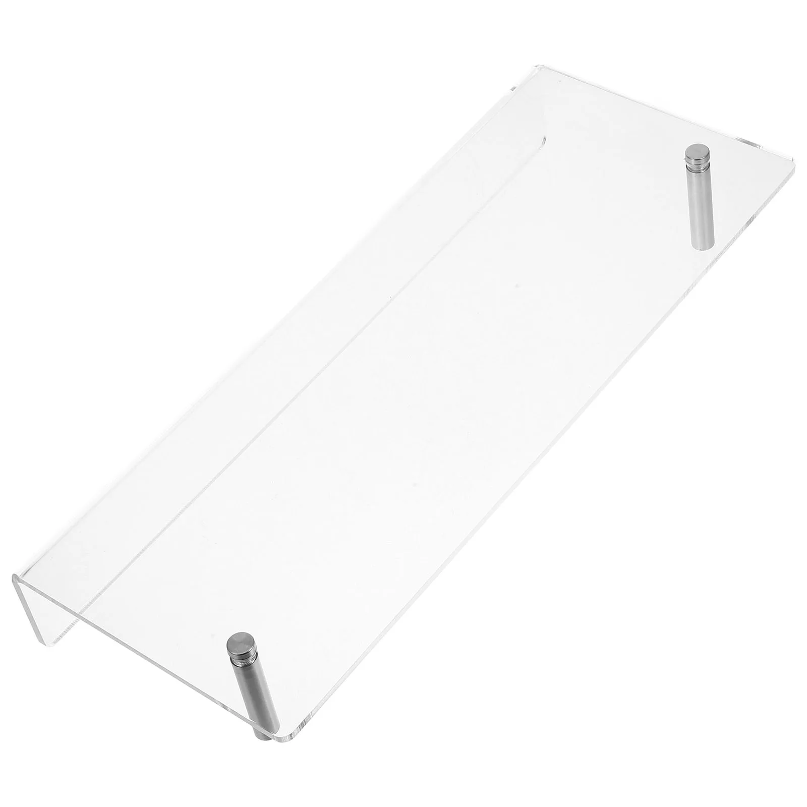

Wall Bookshelves Clear Acrylic Magazine Rack Storage Display Shelf Brochure Holder No Drill Mount Home Office Decor