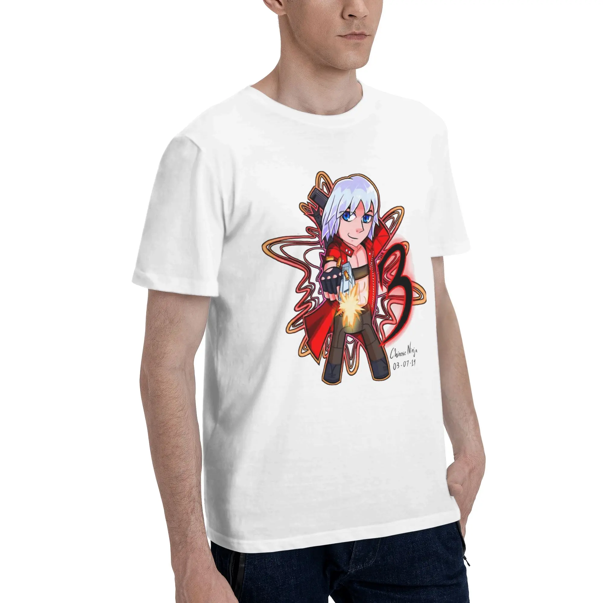 Devils May-Cry 3 Merch Men Women T Shirts 100% Cotton Tee Print  T-shirt Clothes