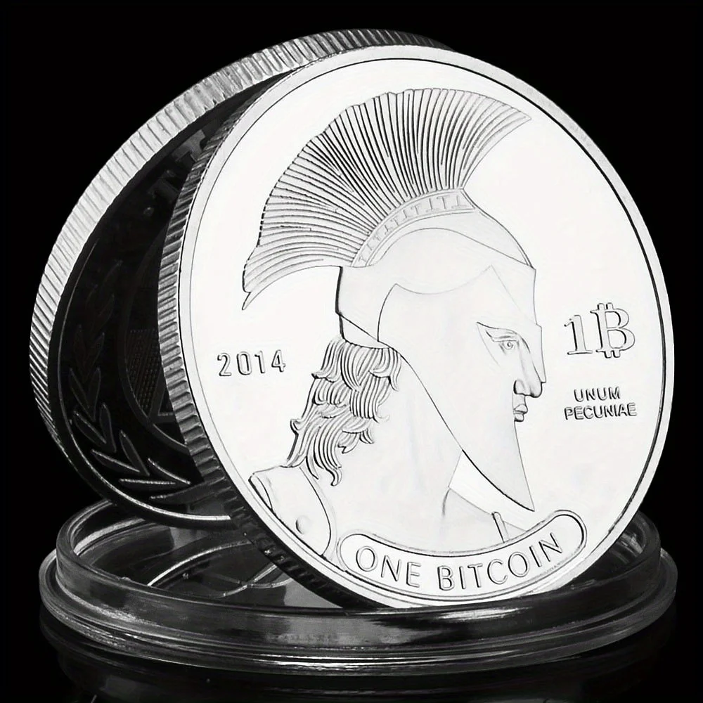 عملة تذكارية بنمط جندي ، هدية قابلة للتحصيل ، عملة معماة مادية ، تيتان بيتكوين ، مجموعة مطلية بالذهب